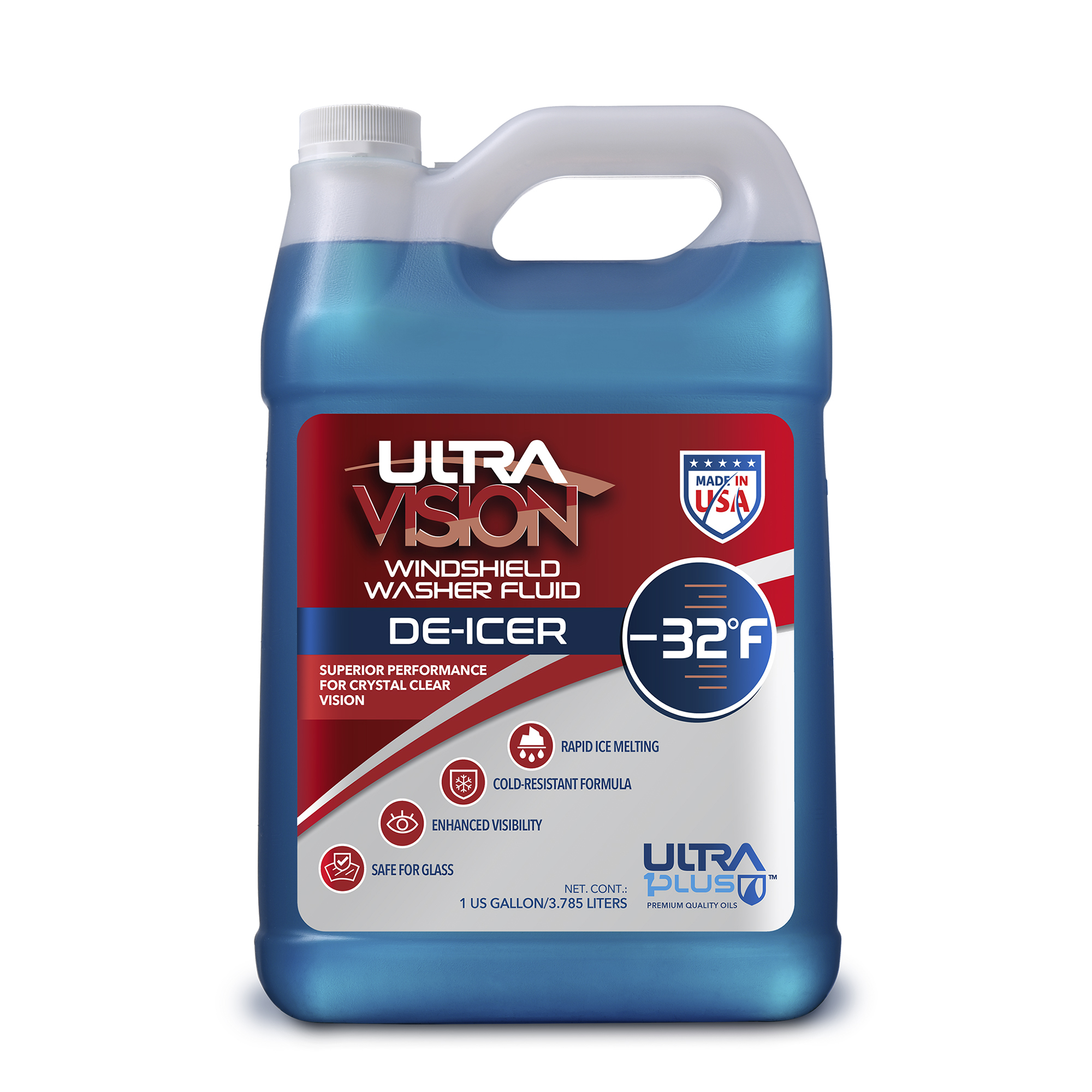 Ultra1Plus Ultravision Windshield Washer Fluid -32°F - 1 Gal., De-Icer, 128 Fl. Oz., Model# UL981